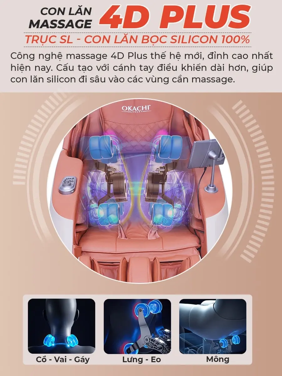 Ghế massage toàn thân OKACHI JP-5000