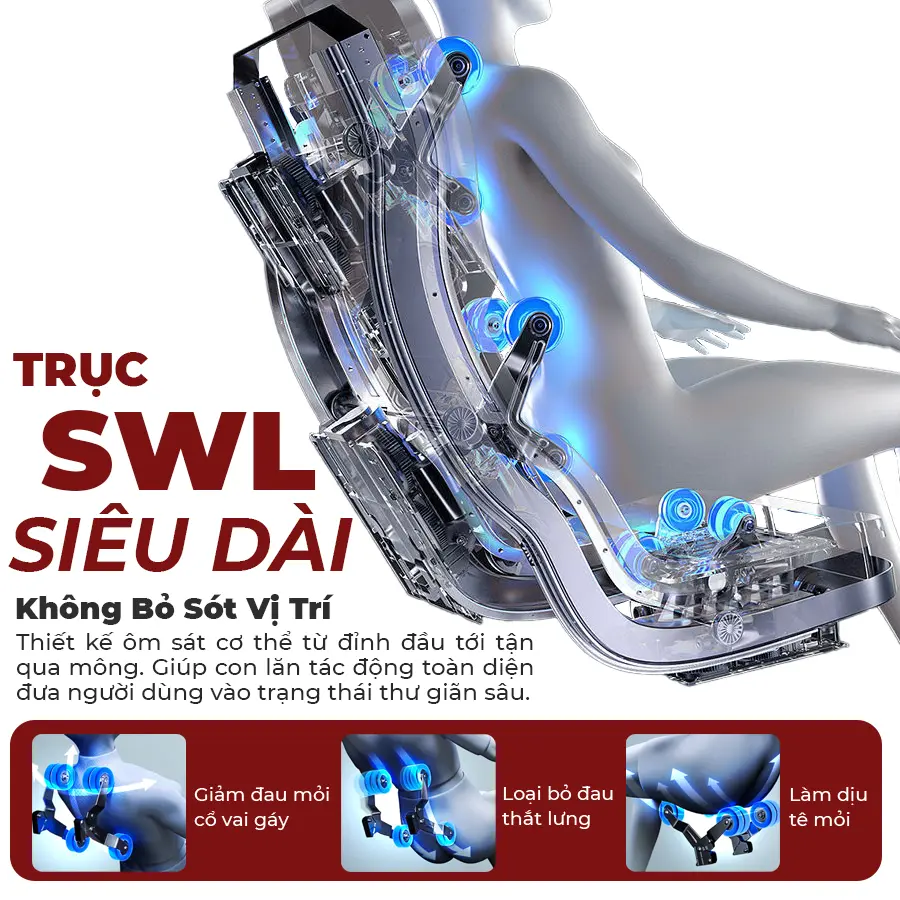 Ghế massage OKACHI 4D DELUXE JP-5000 (Đen Đỏ)