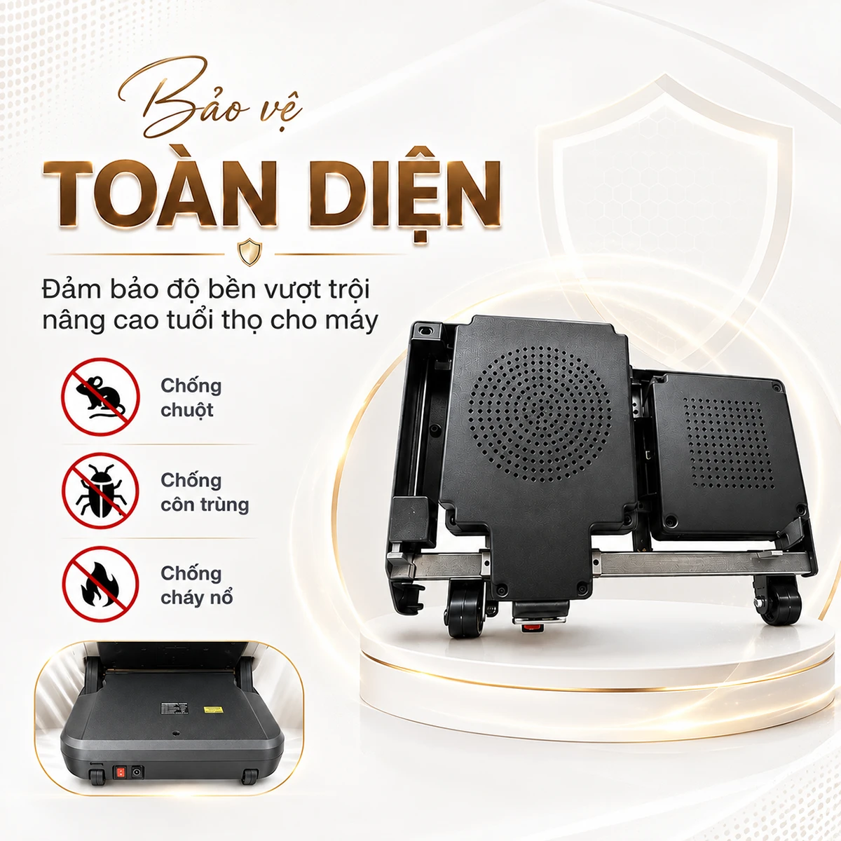 chống chuột của ghế massage JP-5000 PLUS RED