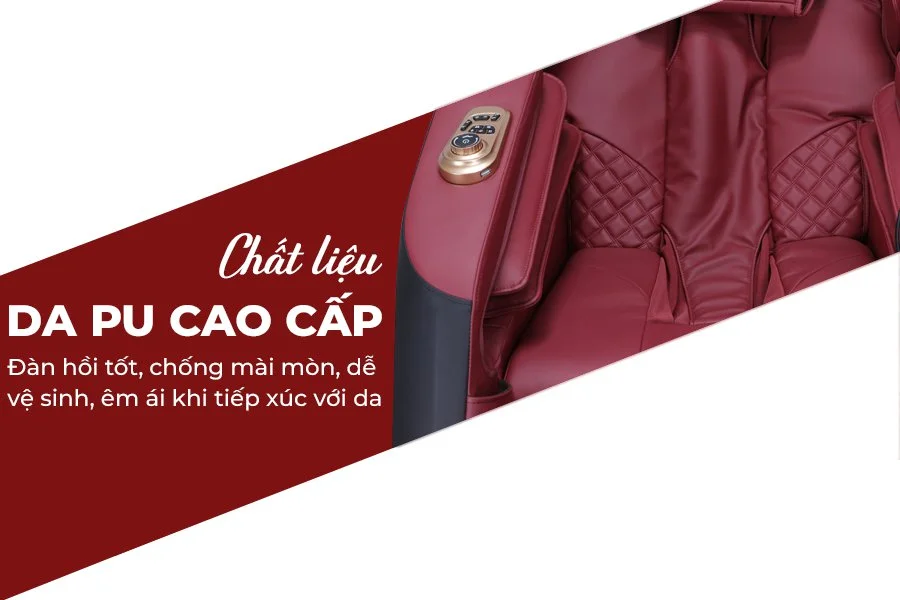 Ghế massage OKACHI 4D DELUXE JP-5000 (Đen Đỏ)
