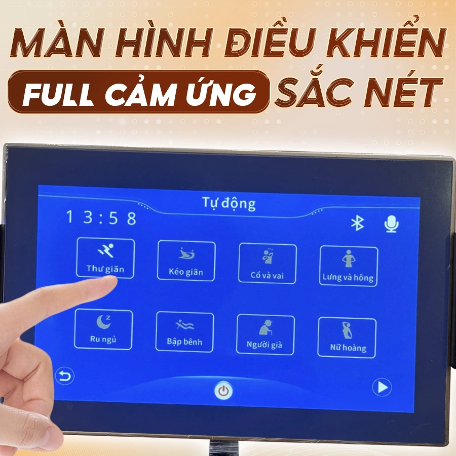 Con lăn 4D Max ghế massage Okachi JP-5200