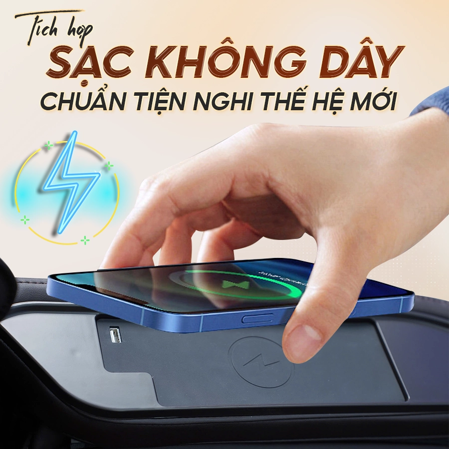 Tính năng sạc không dây ghế massage Okachi JP-5200