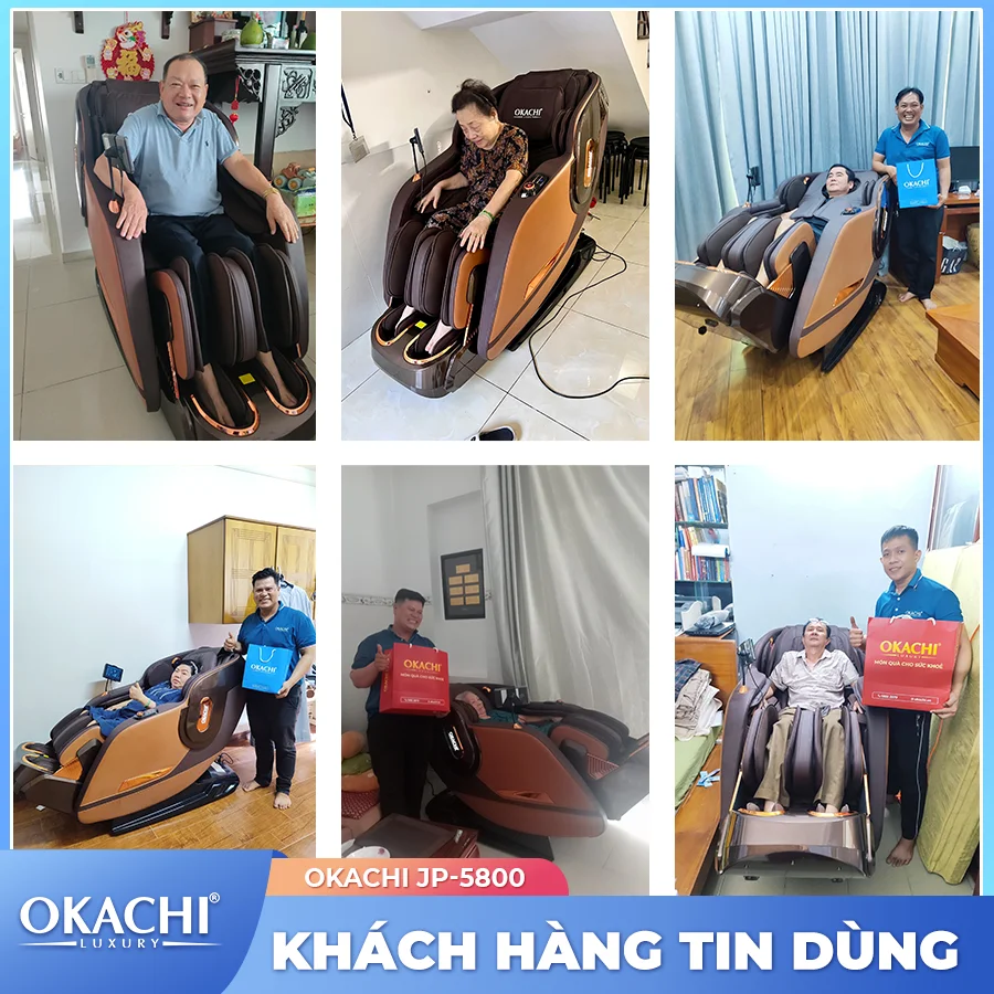 Ghế massage toàn thân OKACHI LUXURY JP-5800