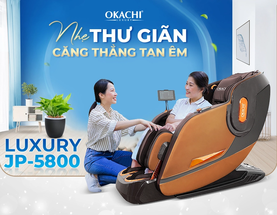 Ghế massage toàn thân OKACHI LUXURY JP-5800
