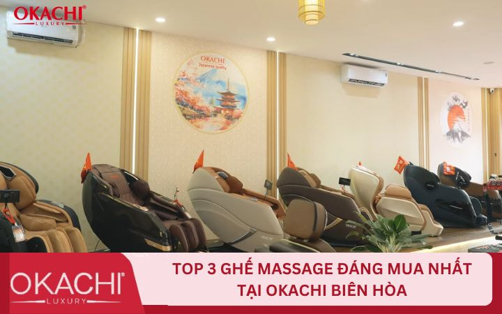 ghế massage tại Okachi Đồng Nai