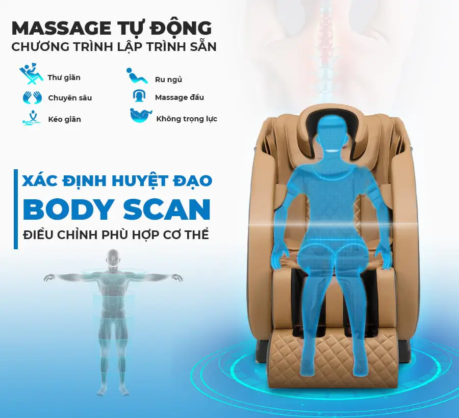 Ghế massage toàn thân OKACHI LUXURY Star JP-I10