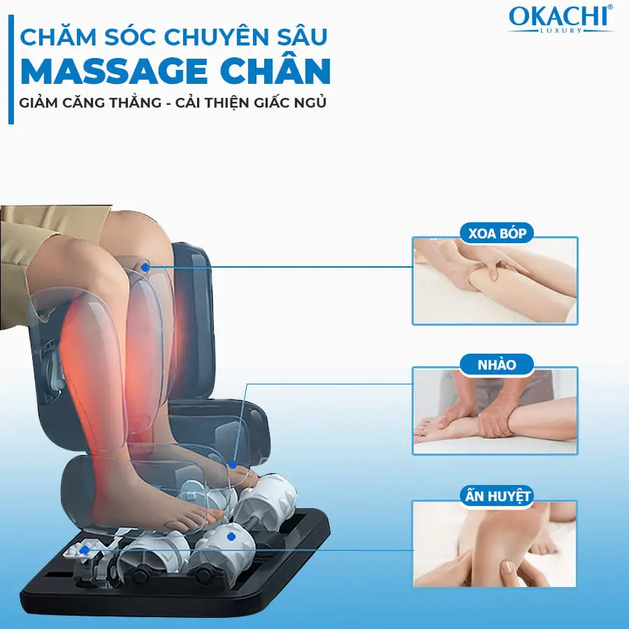 Ghế massage toàn thân OKACHI LUXURY Star JP-I10