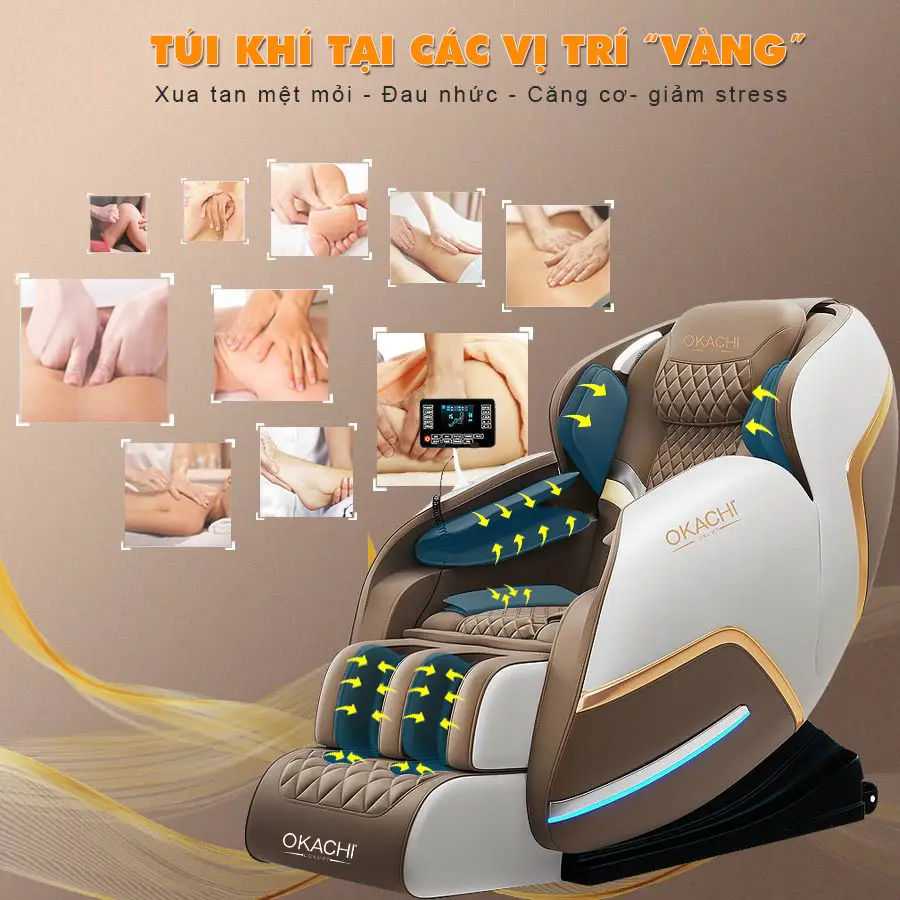 Ghế massage toàn thân Okachi Luxury Star JP-i20 Plus