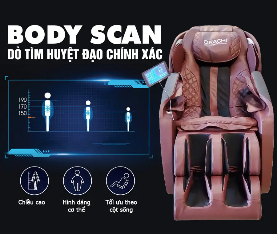Ghế massage toàn thân Okachi Luxury star JP-i25 plus