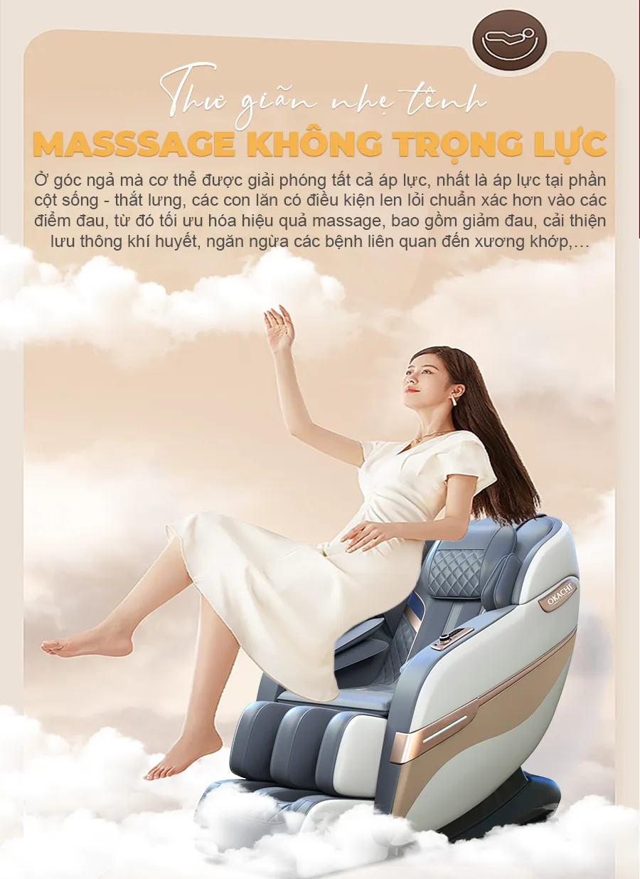 Ghế massage toàn thân OKACHI 4D JP-I50 (cao cấp)