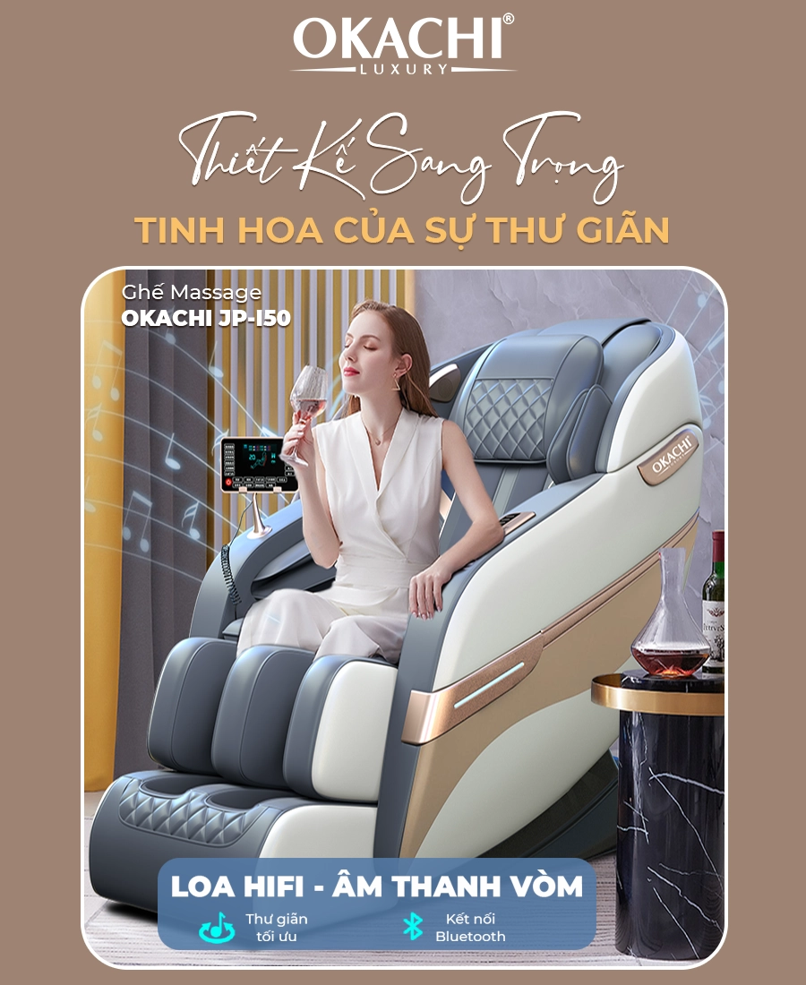 Ghế massage toàn thân OKACHI 4D JP-I50 (cao cấp)