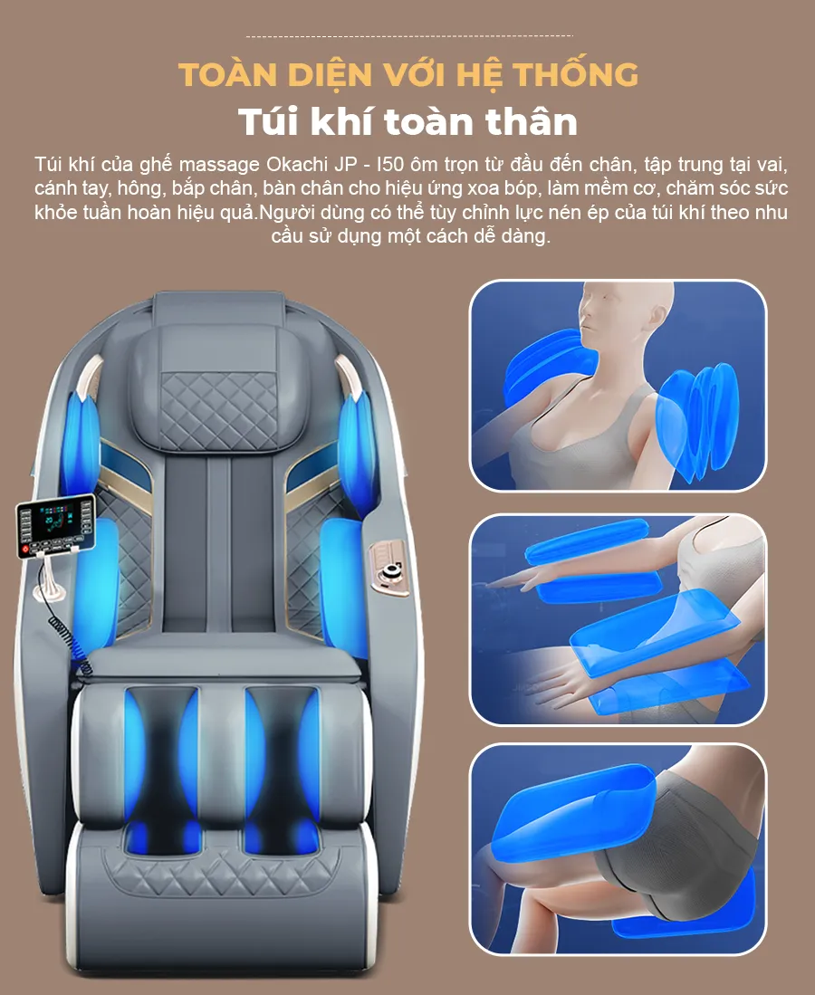 Ghế massage toàn thân OKACHI 4D JP-I50 (cao cấp)