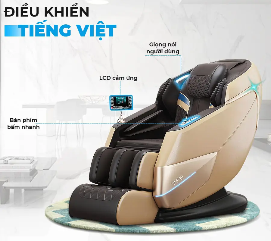 Ghế massage toàn thân OKACHI 4D JP-I65 cao cấp