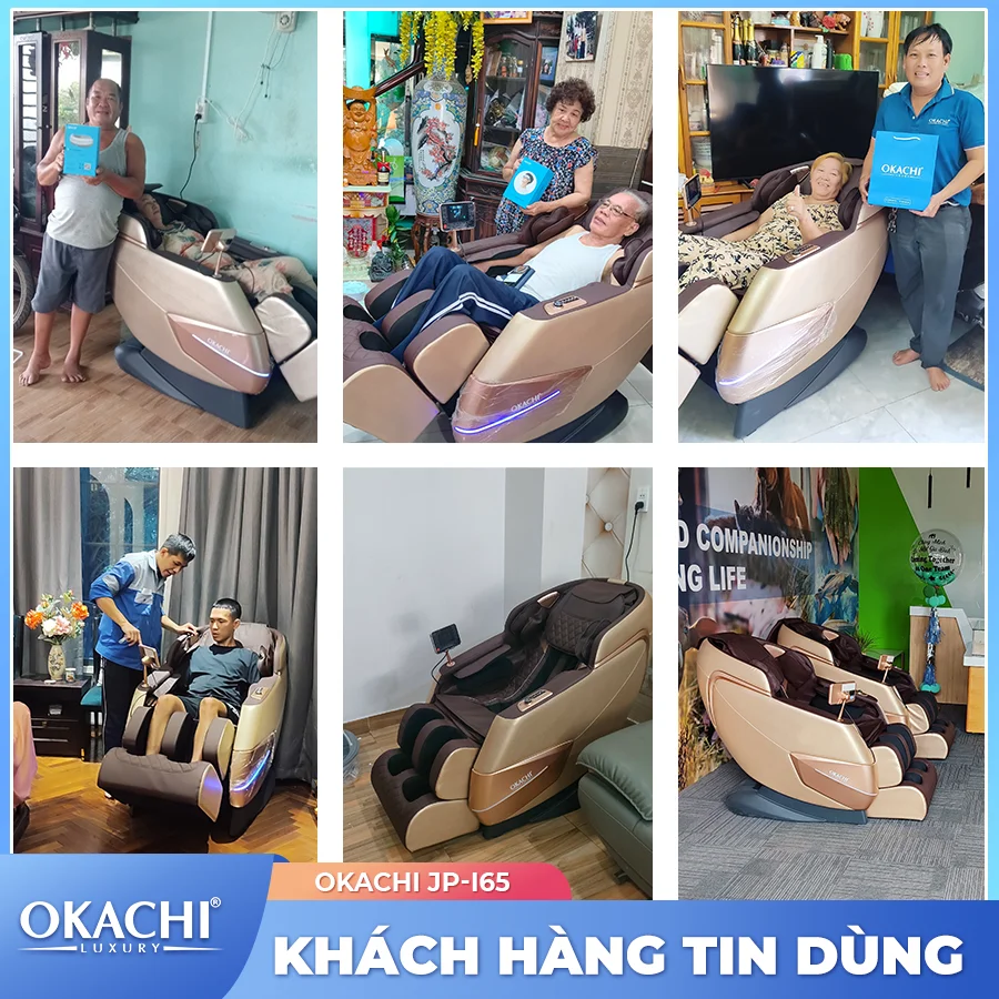 Ghế massage toàn thân OKACHI 4D JP-I65 cao cấp