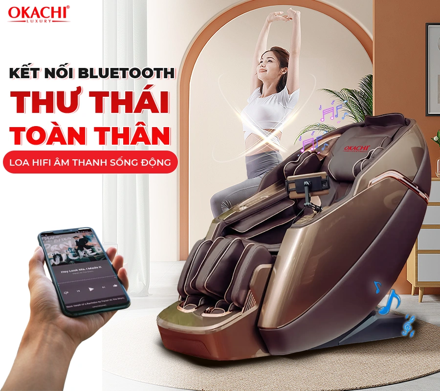 Ghế massage toàn thân OKACHI JP-I68/V7 cao cấp