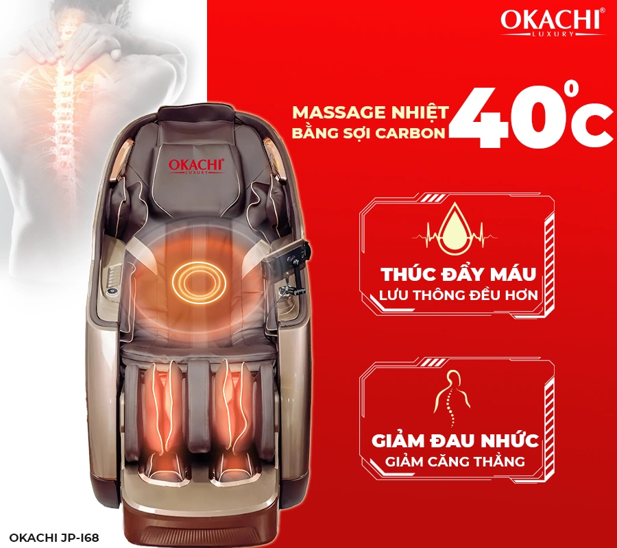 Ghế massage toàn thân OKACHI JP-I68/V7 cao cấp