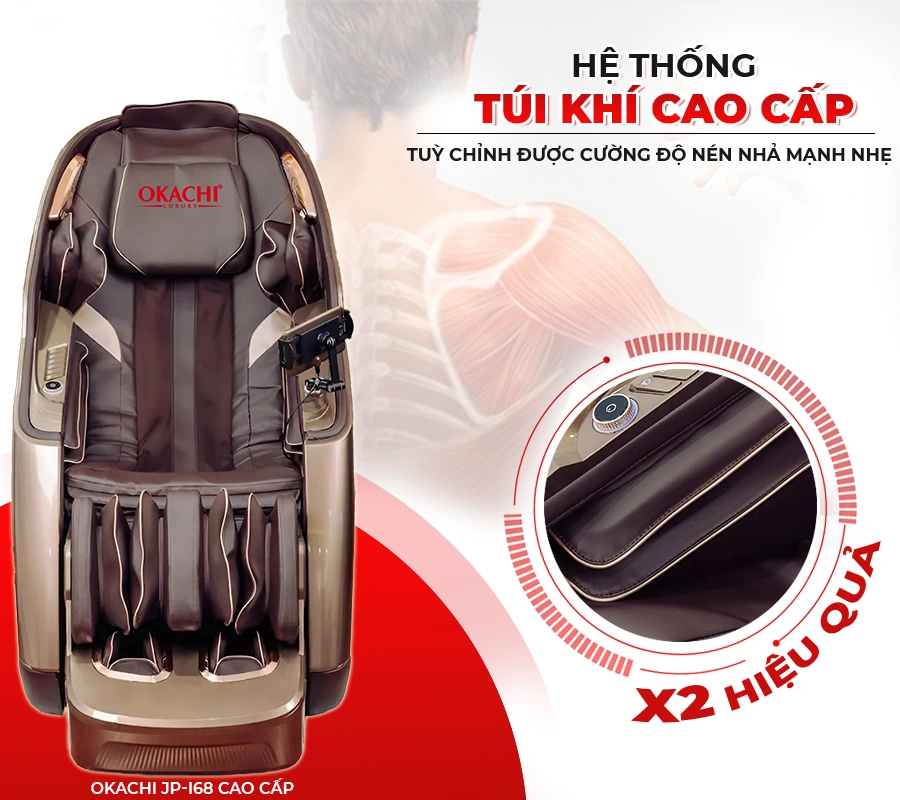 Ghế massage toàn thân OKACHI JP-I68/V7 cao cấp