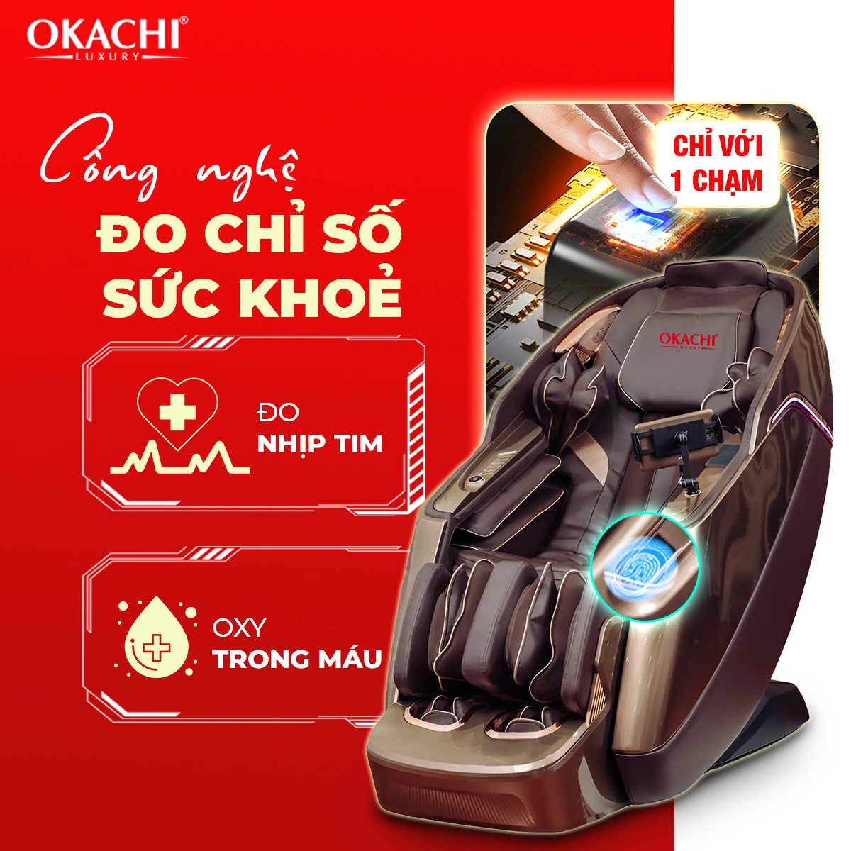 Ghế massage toàn thân OKACHI JP-I68/V7 cao cấp