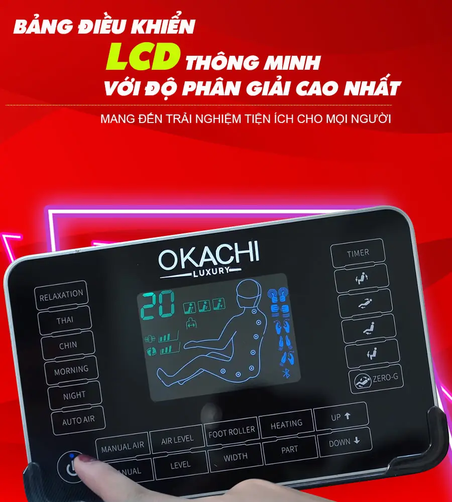 Ghế massage toàn thân OKACHI Luxury JP-I86