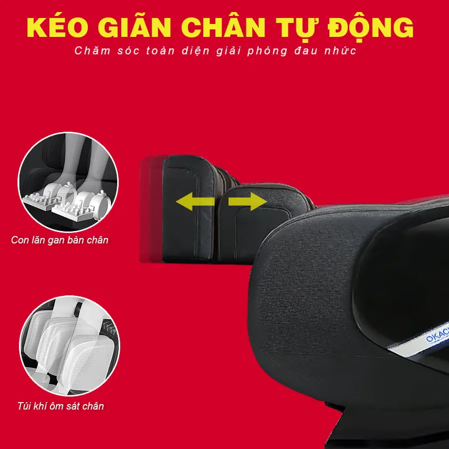 Ghế massage toàn thân OKACHI Luxury JP-I86