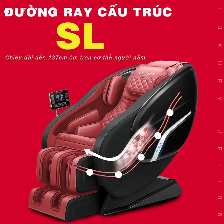 Ghế massage toàn thân OKACHI Luxury JP-I86