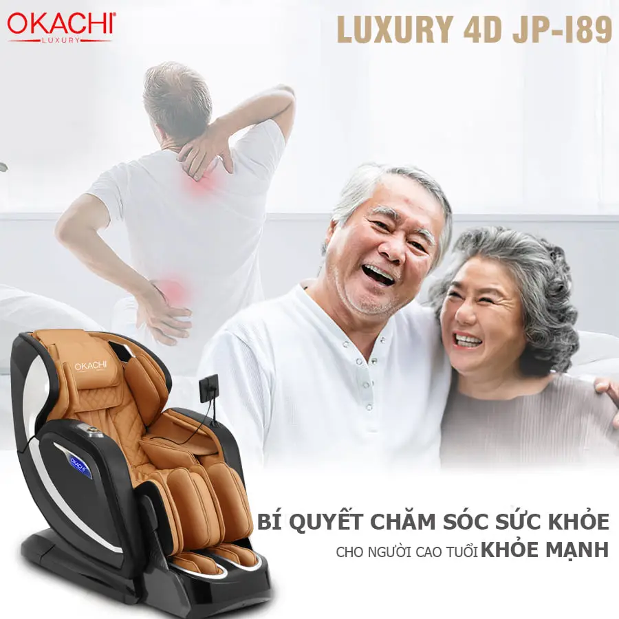 Ghế massage toàn thân OKACHI Luxury 4D JP-I89 (Cao cấp)