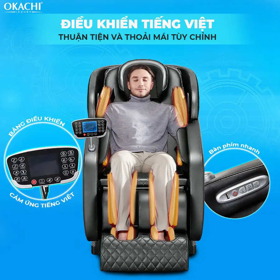Ghế massage toàn thân OKACHI LUXURY Star JP-I9