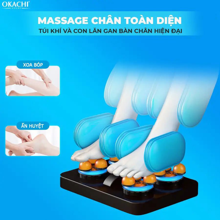 Ghế massage toàn thân OKACHI LUXURY Star JP-I9