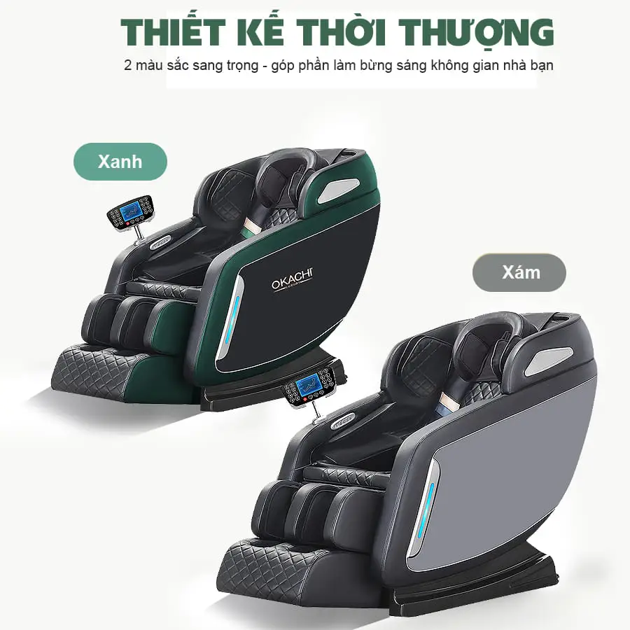 Ghế massage toàn thân OKACHI Luxury Star JP-i9 xanh
