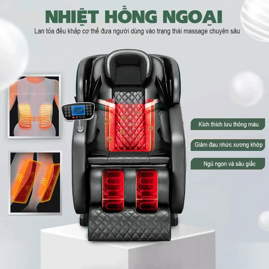 Ghế massage toàn thân OKACHI Luxury Star JP-i9 xanh