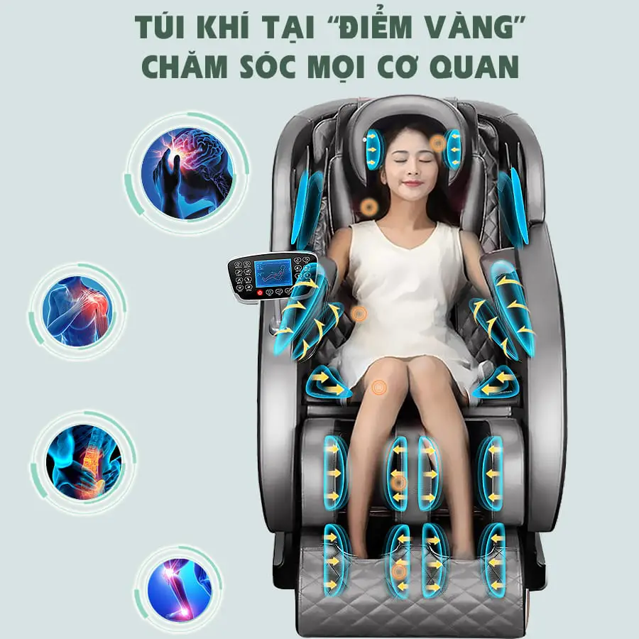 Ghế massage toàn thân OKACHI Luxury Star JP-i9 xanh
