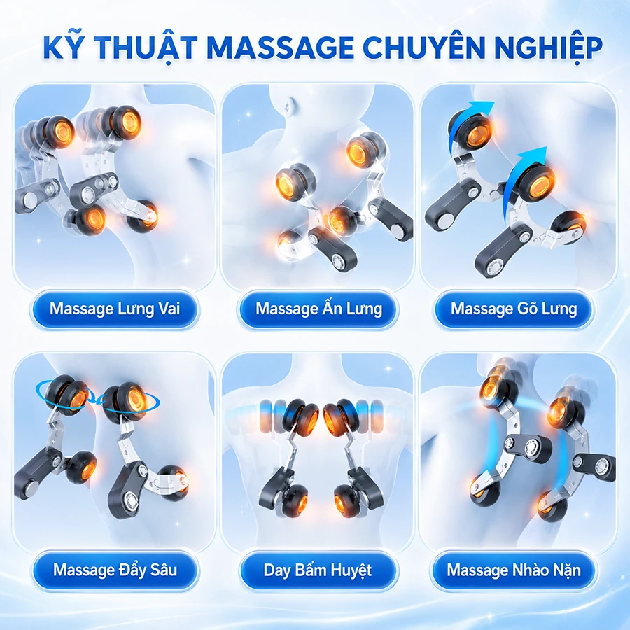 Ghế massage toàn thân OKACHI LUXURY JP-I99 ( Nâu Vàng)