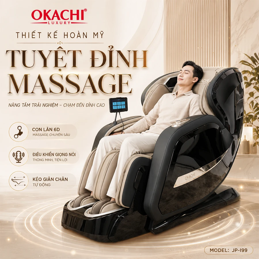 Ghế massage OKACHI JP-I99 xám