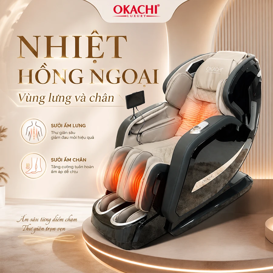 Ghế massage OKACHI JP-I99 xám