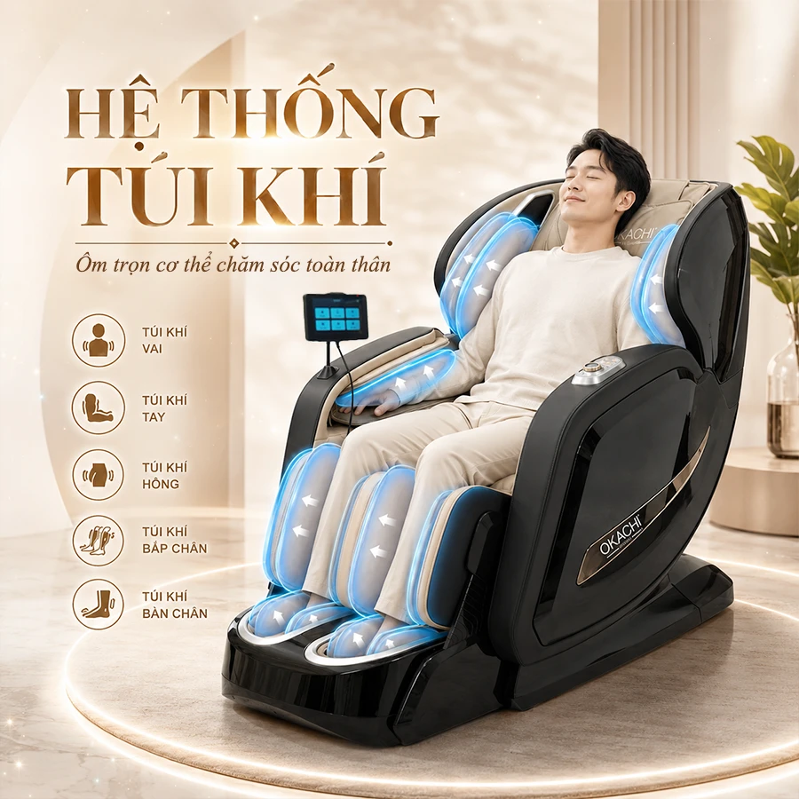 Ghế massage OKACHI JP-I99 xám