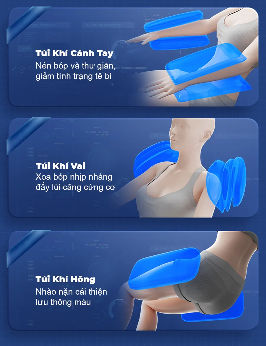 Ghế massage toàn thân OKACHI LUXURY JP-I99 ( Nâu Vàng)