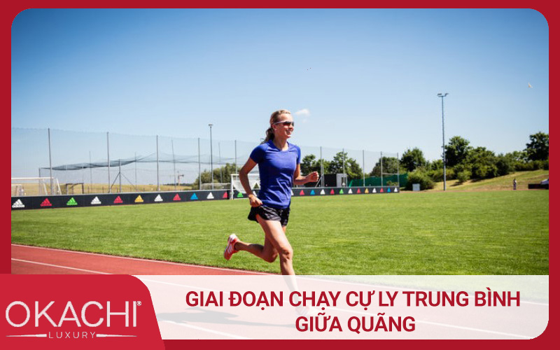 Giai đoạn chạy cự ly trung bình giữa quãng