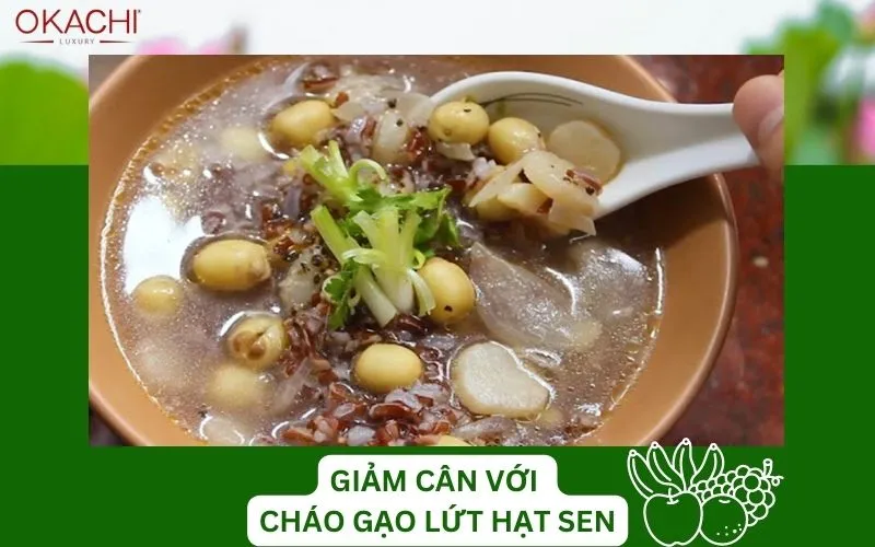Giảm cân với chè hạt sen táo đỏ