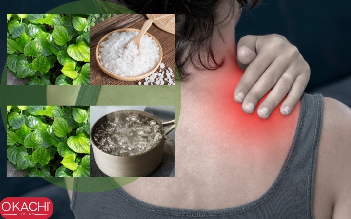 Giảm đau vai gáy bằng lá lốt