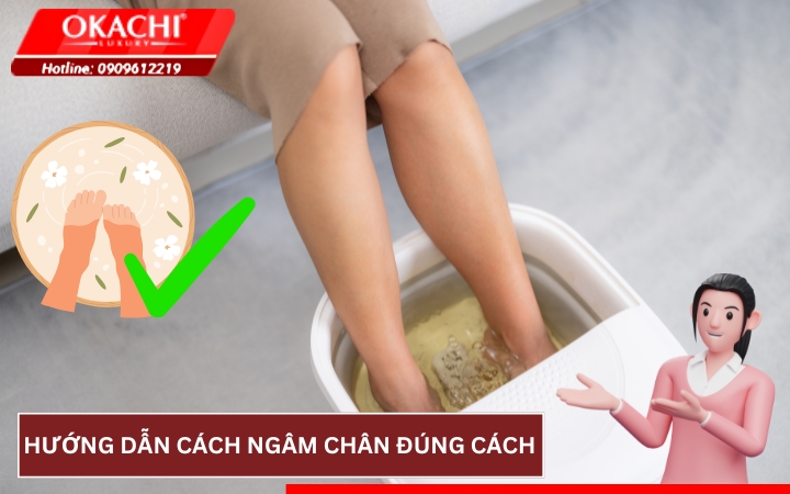 Hướng dẫn ngâm chân đúng cách