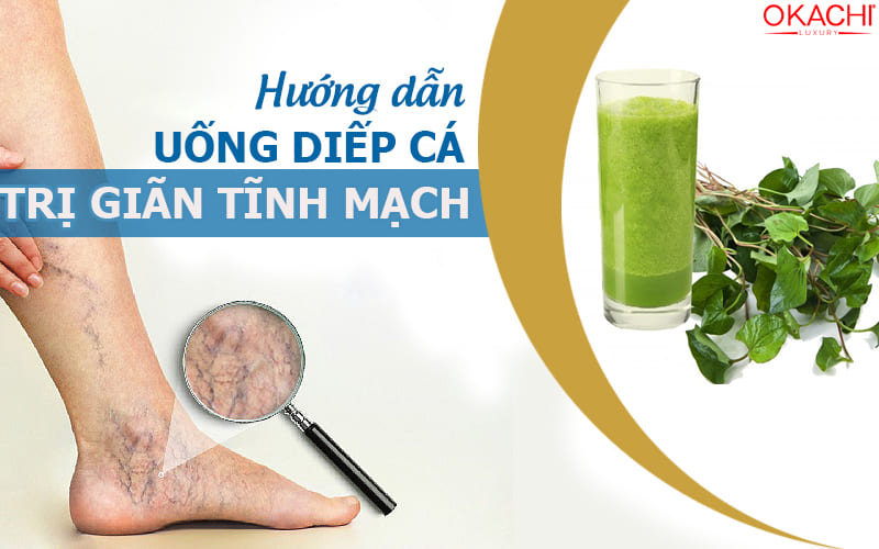Hướng dẫn cách uống rau diếp cá trị giãn tĩnh mạch