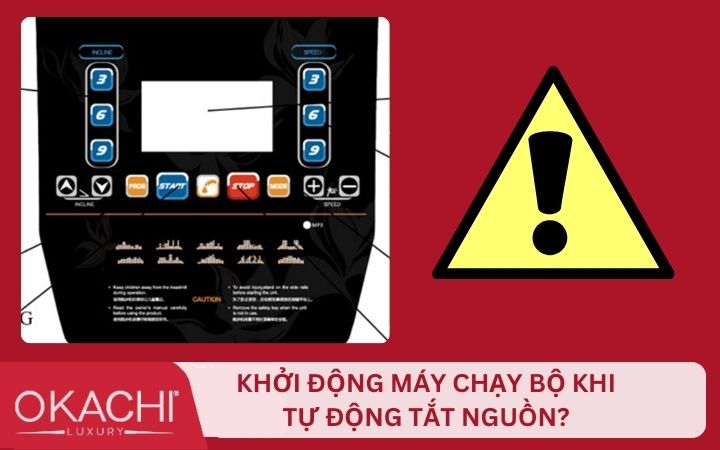 Khởi động lại máy chạy bộ khi tự động tắt nguồn