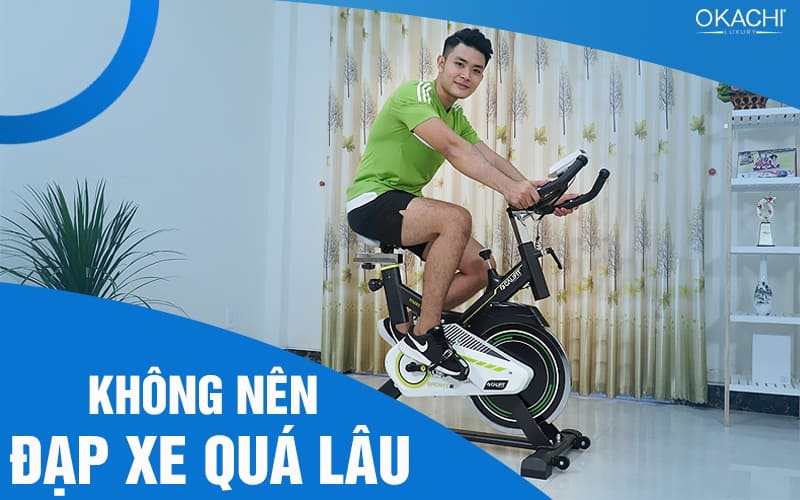 Không nên đạp xe quá lâu