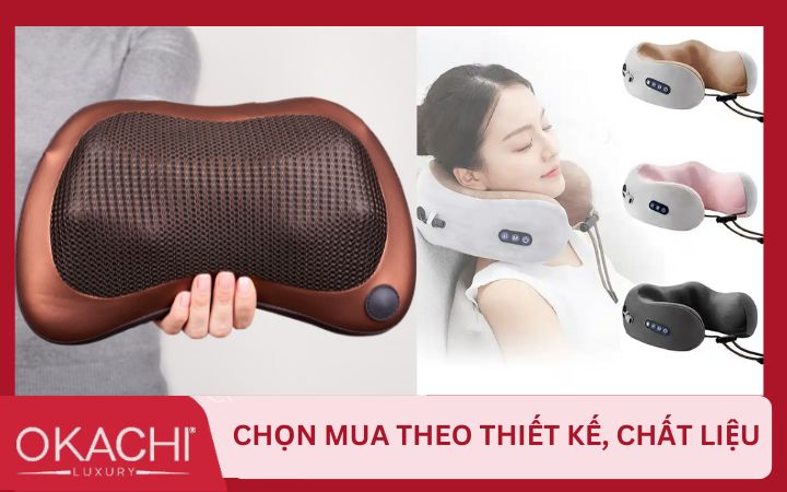 Dựa vào thiết kế chất liệu gối mát xa để quyết định mua