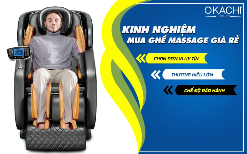 Kinh nghiệm mua ghế massage giá rẻ