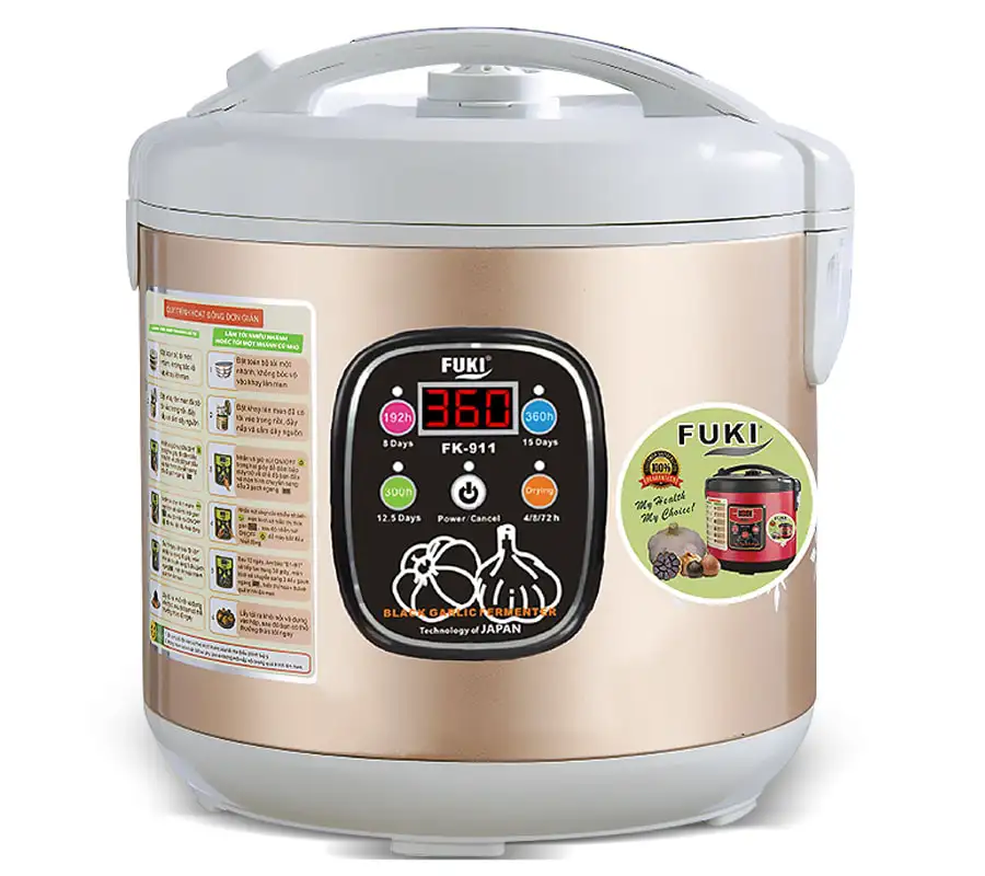 Máy làm tỏi đen Nhật Bản Fuki 6L FK-911 dòng tuỳ chỉnh (Vàng Gold)