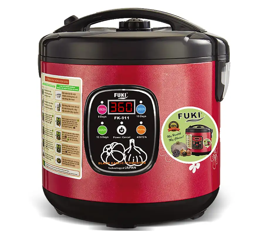 Máy làm tỏi đen Nhật Bản Fuki 6L FK-911 dòng tuỳ chỉnh (đỏ mận)