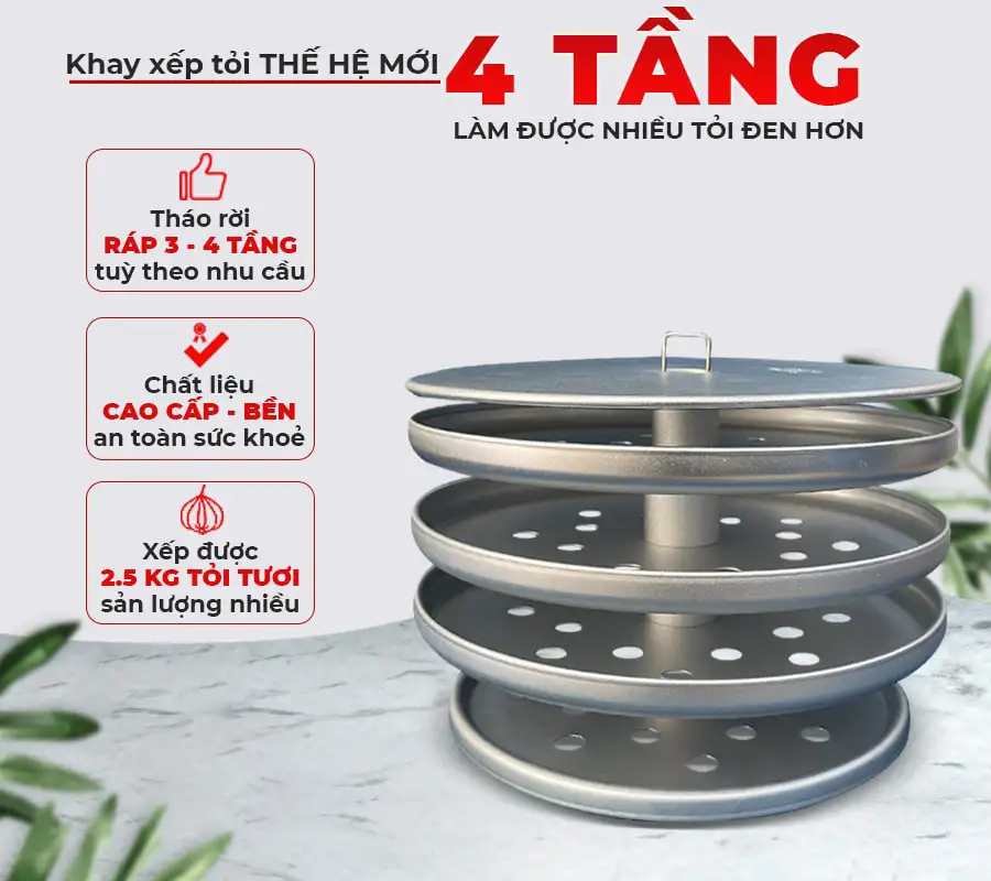 Máy làm tỏi đen FUKI FK-920 loại 8L (Vàng Gold)