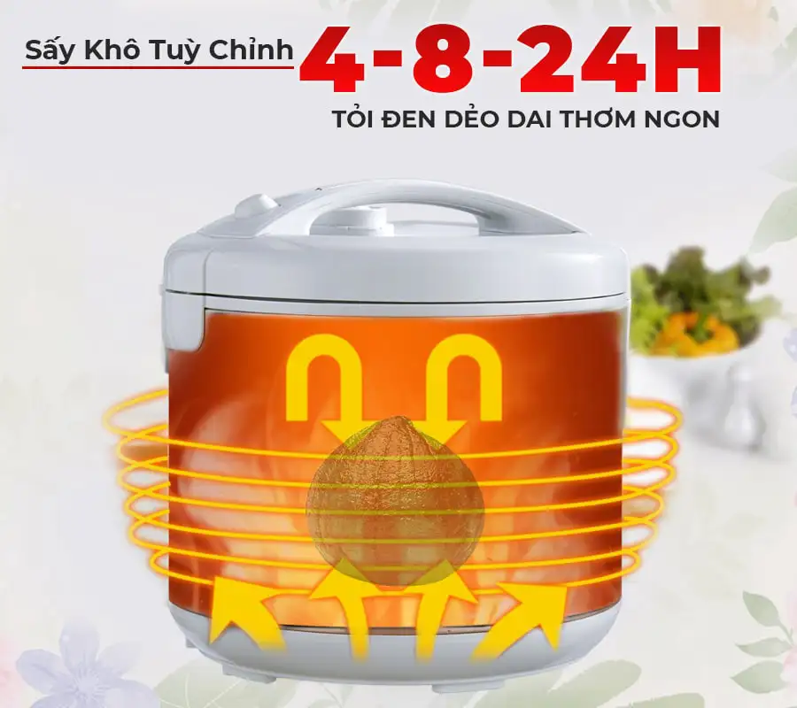 Máy làm tỏi đen FUKI FK-920 loại 8L (Vàng Gold)