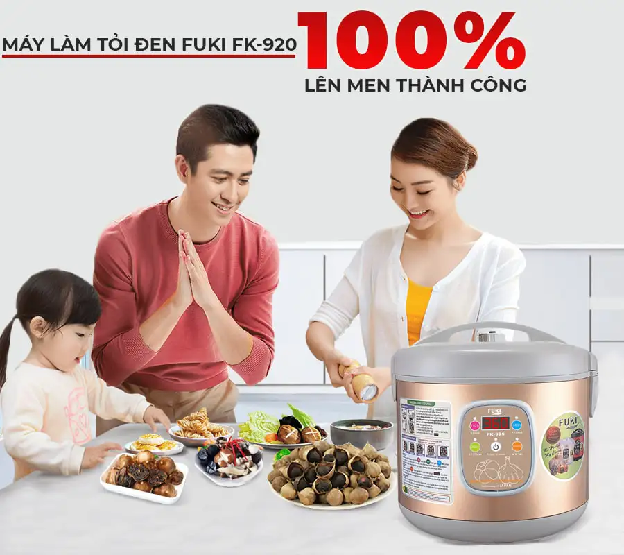 Máy làm tỏi đen FUKI FK-920 loại 8L (Vàng Gold)